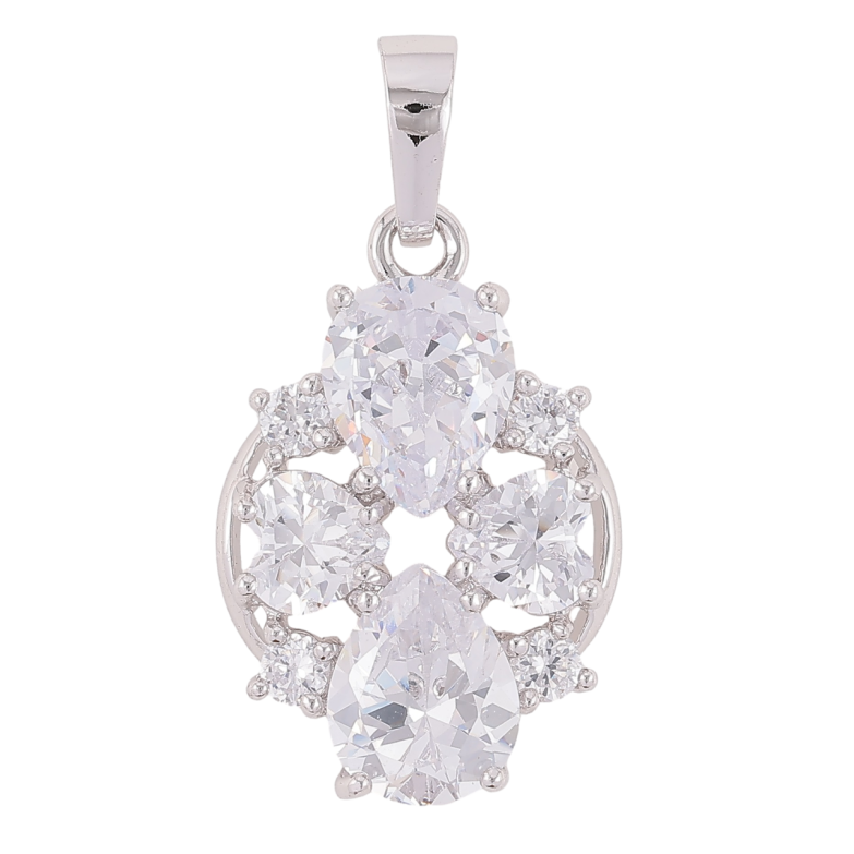 Кулон Xuping Родий Инкрустация цирконием для цепочки до 7мм фото №1