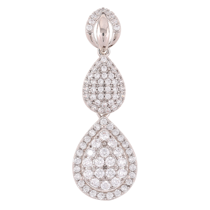 Кулон Xuping Родий Инкрустация цирконием для цепочки до 4мм фото №6 Кулон Xuping Родий Инкрустация цирконием для цепочки до 4мм фото №6