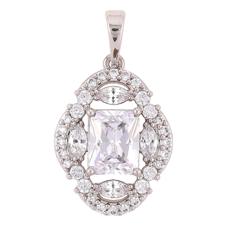 Кулон Xuping Родий Инкрустация цирконием для цепочки до 6мм фото №7