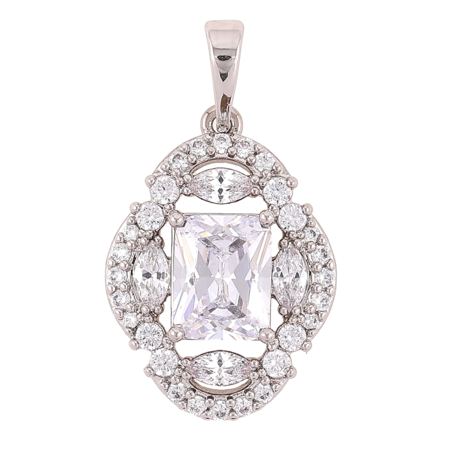 Кулон Xuping Родий Инкрустация цирконием для цепочки до 6мм фото №1