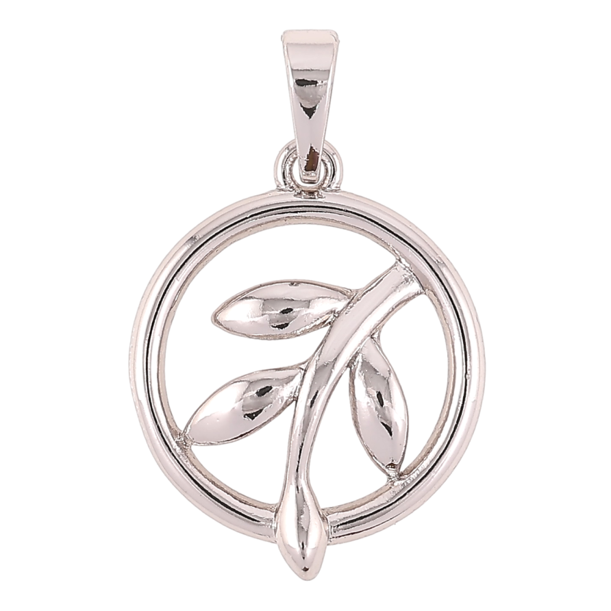 Кулон Xuping Родий Веточка в колечке для цепочки до 5мм фото №1