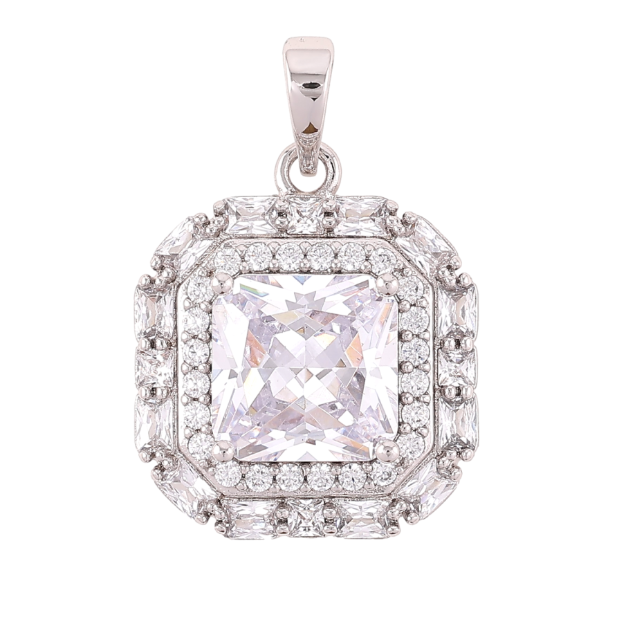 Кулон Xuping Родий Инкрустация цирконием для цепочки до 6мм фото №1