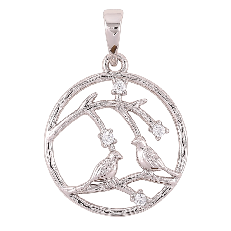 Кулон Xuping Родий Птички для цепочки до 6мм фото №11 Кулон Xuping Родий Птички для цепочки до 6мм фото №11