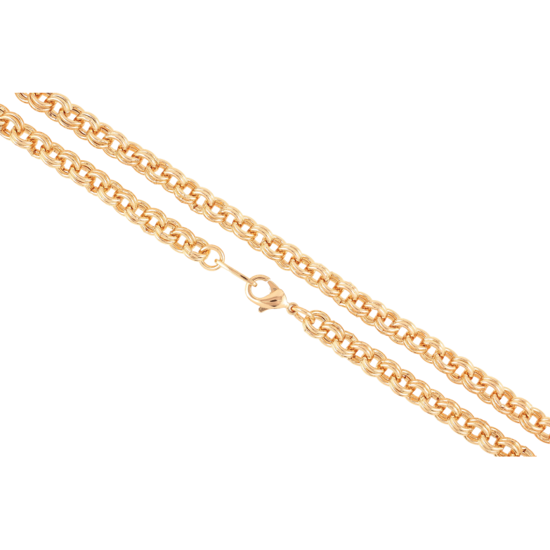 Цепочка Xuping Позолота 18K Плетение Бельцер длинна 50см х 6мм фото №1
