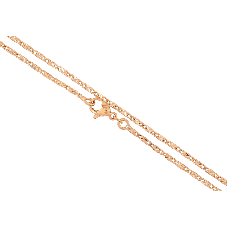 Цепочка Xuping Позолота 18K Плетение Морская цепь с узором длинна 45см х 1.5мм фото №2