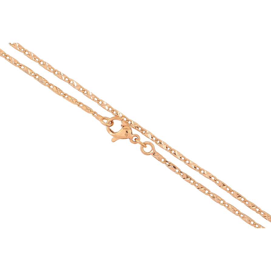 Цепочка Xuping Позолота 18K Плетение Морская цепь с узором длинна 45см х 1.5мм фото №1