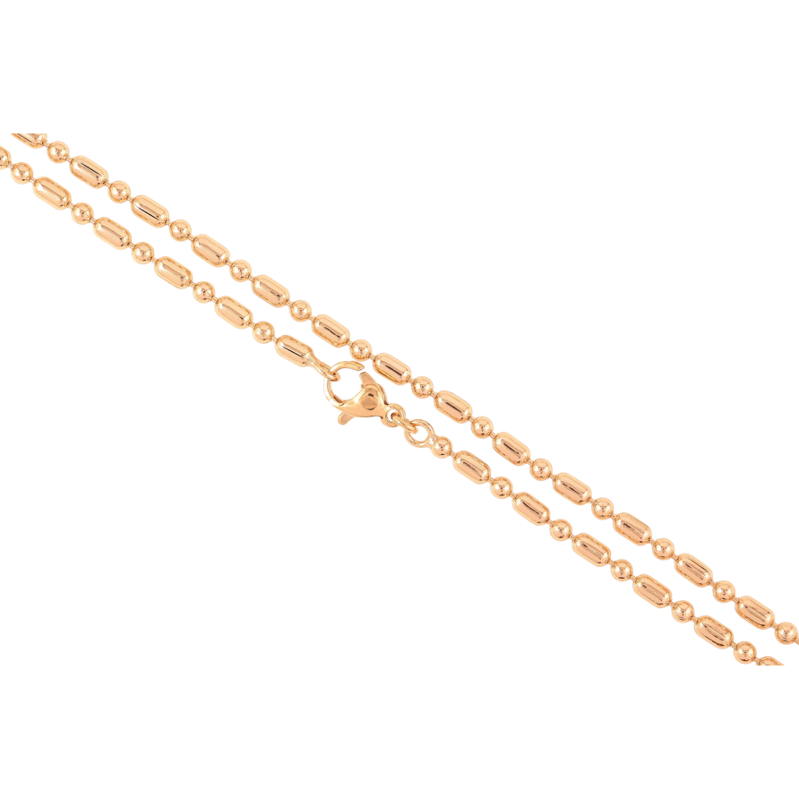 Цепочка Xuping Позолота 18K Плетение Перлина длинна 45см х 2.5мм фото №1