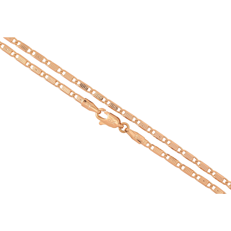 Цепочка Xuping Позолота 18K Плетение Морская цепь перекрученная длинна 46см х 2мм фото №3