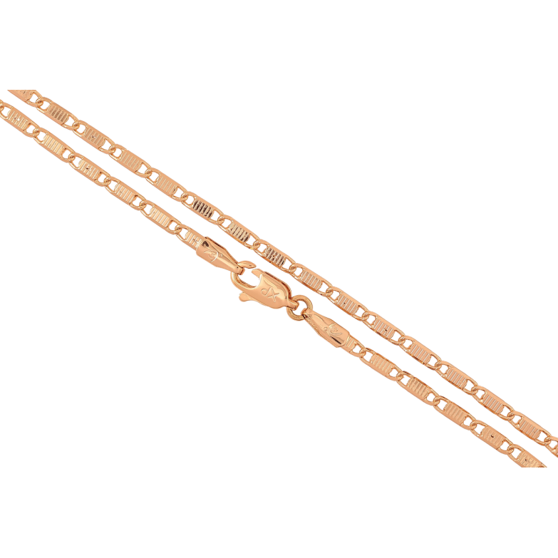 Ланцюжок Xuping Позолота 18K Плетіння Морський ланцюг перекручений» довжина 46см х 2мм фото №1