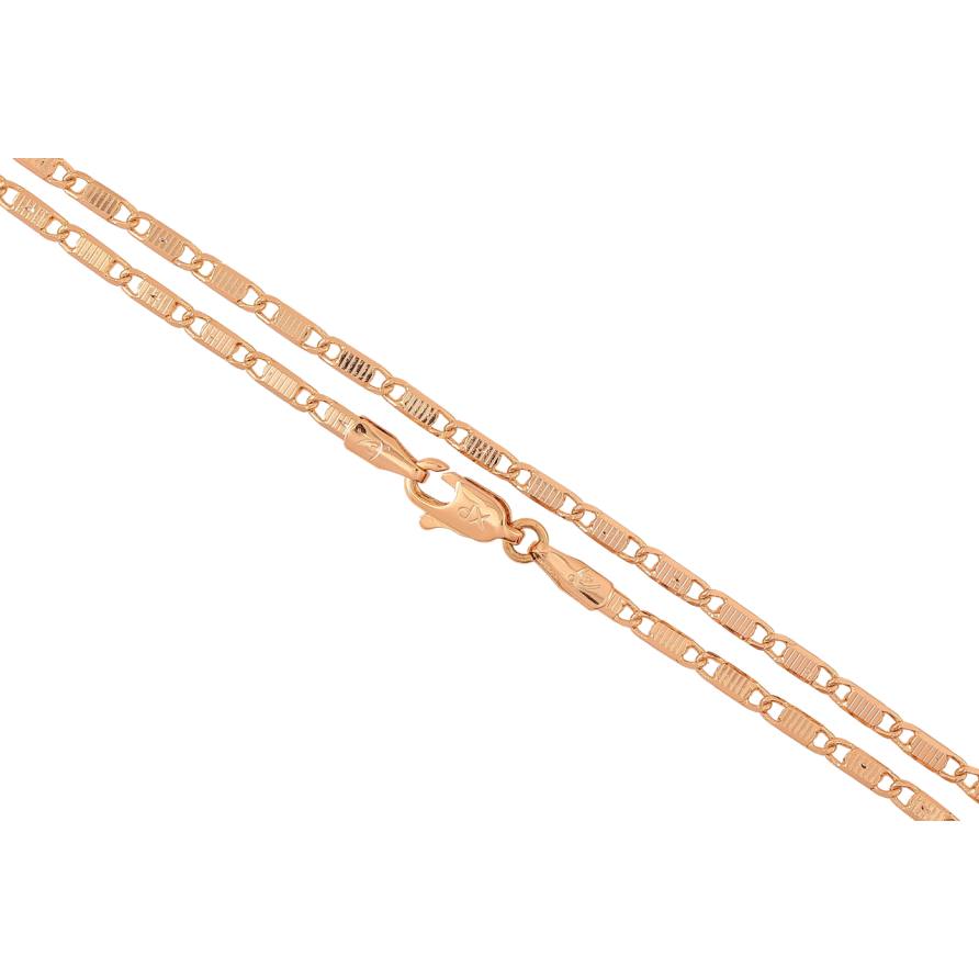 Цепочка Xuping Позолота 18K Плетение Морская цепь перекрученная длинна 46см х 2мм фото №1