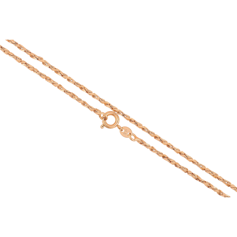 Ланцюжок Xuping Позолота 18K Плетіння Фантазійне» довжина 45см х 2мм фото №1