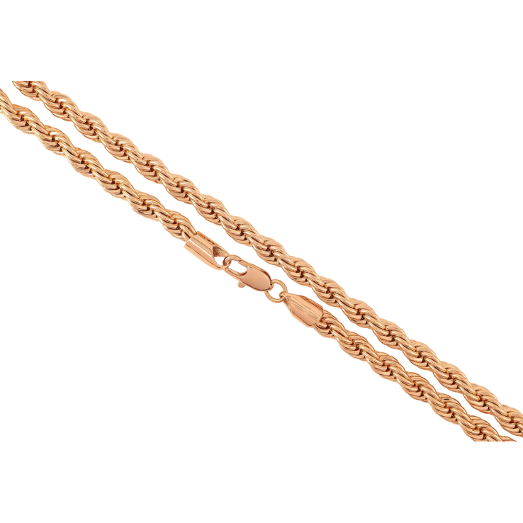 Цепочка Xuping Позолота 18K Плетение Веревка длинна 50см х 5мм фото №16