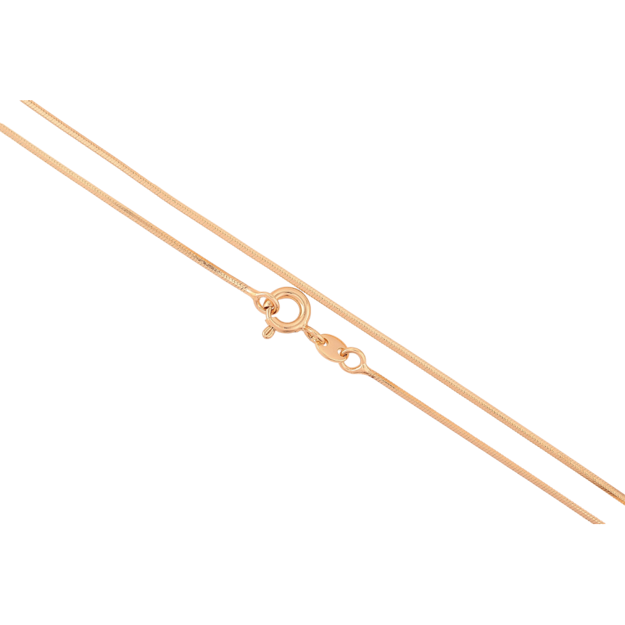 Цепочка Xuping Позолота 18K Плетение Ювелирный шнур 4-х гранный длинна 50см х 1мм фото №1