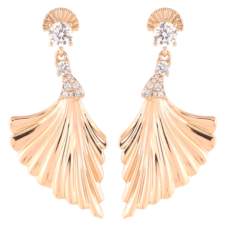 Серьги Xuping Позолота 18K пусеты Декоративные подвески с цирконием фото №1