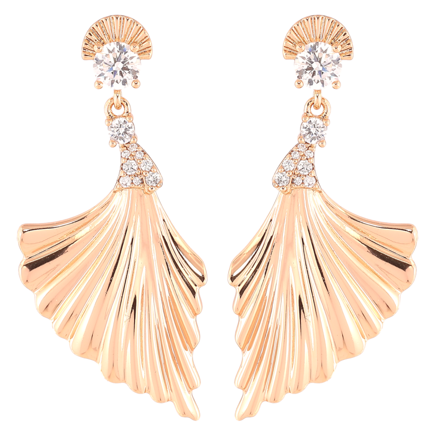 Серьги Xuping Позолота 18K пусеты Декоративные подвески с цирконием фото №1