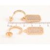 Серьги Xuping Позолота 18K пусеты Подвески с инкрустацией цирконием 2 в 1 фото №2
