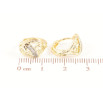 Серьги Xuping Позолота 14K колечки Вензельный узор с цирконием фото №2 Серьги Xuping Позолота 14K колечки Вензельный узор с цирконием фото №2