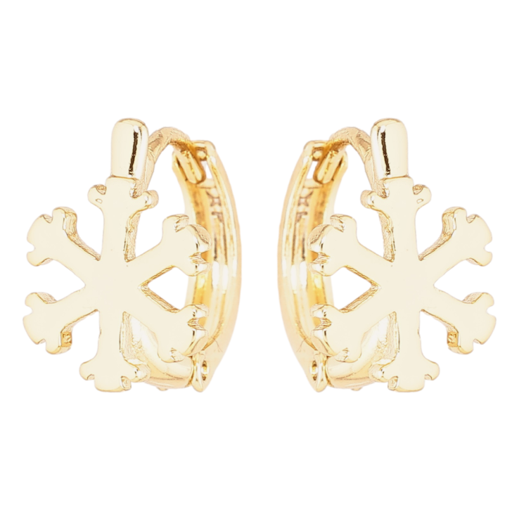 Сережки Xuping Позолота 14K колечка «Сніжинки» фото №24 Сережки Xuping Позолота 14K колечка «Сніжинки» фото №24