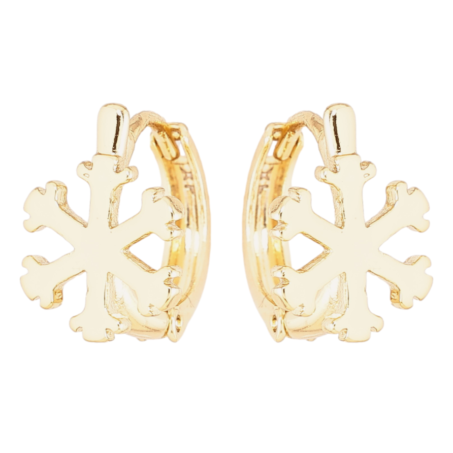 Сережки Xuping Позолота 14K колечка «Сніжинки» фото №1