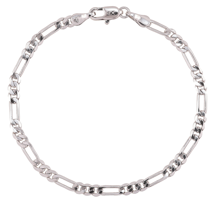 Браслет Xuping Родий Цепочка Фигаро размер 17.5см х 3мм фото №12