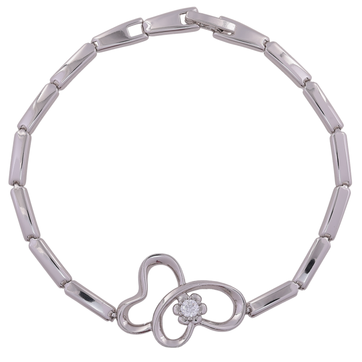 Браслет Xuping Родій «Метелик» розмір 19.5см х 3мм фото №7 Браслет Xuping Родій «Метелик» розмір 19.5см х 3мм фото №7