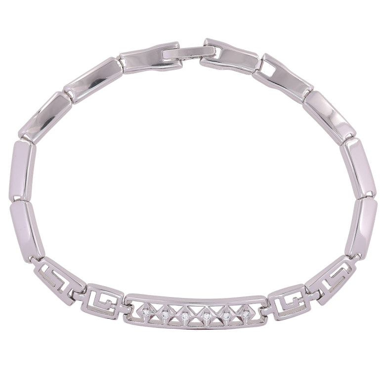 Браслет Xuping Родій «Декоративний різьблений орнамент» розмір 19см х 4мм фото №1