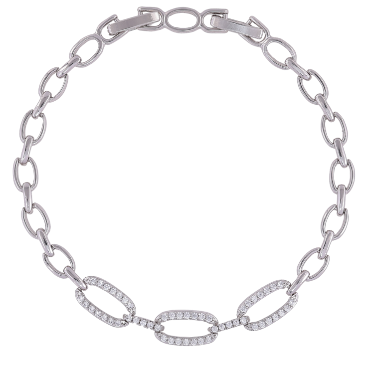 Браслет Xuping Родій «Ланки з цирконієм» розмір з доп. замком 17,19см х 5мм фото №24 Браслет Xuping Родій «Ланки з цирконієм» розмір з доп. замком 17,19см х 5мм фото №24