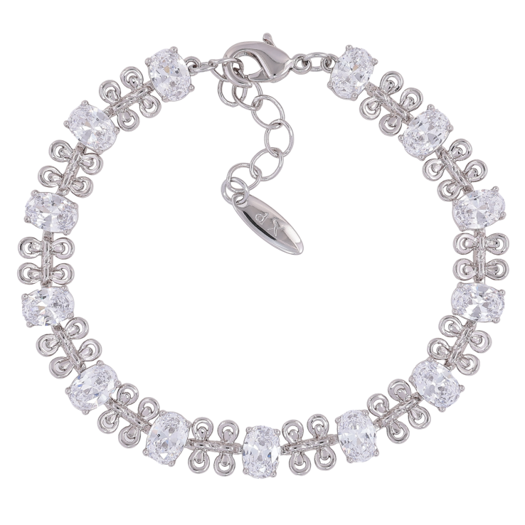 Браслет Xuping Родій «Декоративний візерунок з цирконієм» розмір з доп. ланцюжком 18-20.5см х 7мм фото №19 Браслет Xuping Родій «Декоративний візерунок з цирконієм» розмір з доп. ланцюжком 18-20.5см х 7мм фото №19