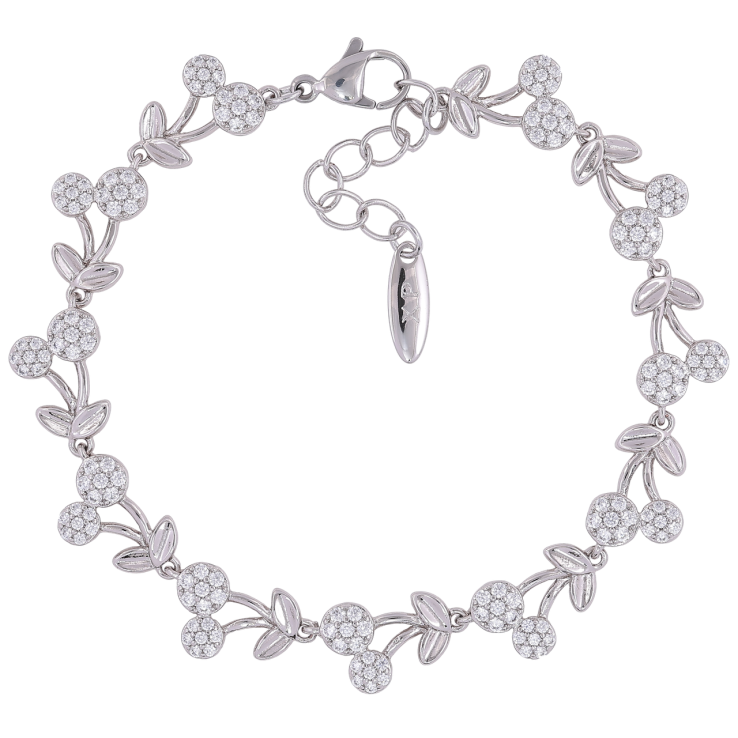 Браслет Xuping Родій «Вишеньки» розмір з доп. ланцюжком 18-21см х 9мм фото №20 Браслет Xuping Родій «Вишеньки» розмір з доп. ланцюжком 18-21см х 9мм фото №20