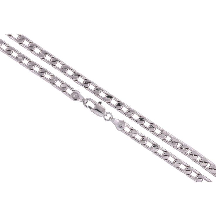 Цепочка Xuping Родий Плетение Панцирное длина 45см х 5мм фото №19