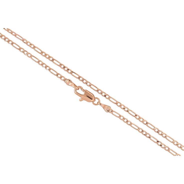 Цепочка Xuping Позолота 18K Плетение Фигаро перекрученное длинна 44см х 2мм фото №6