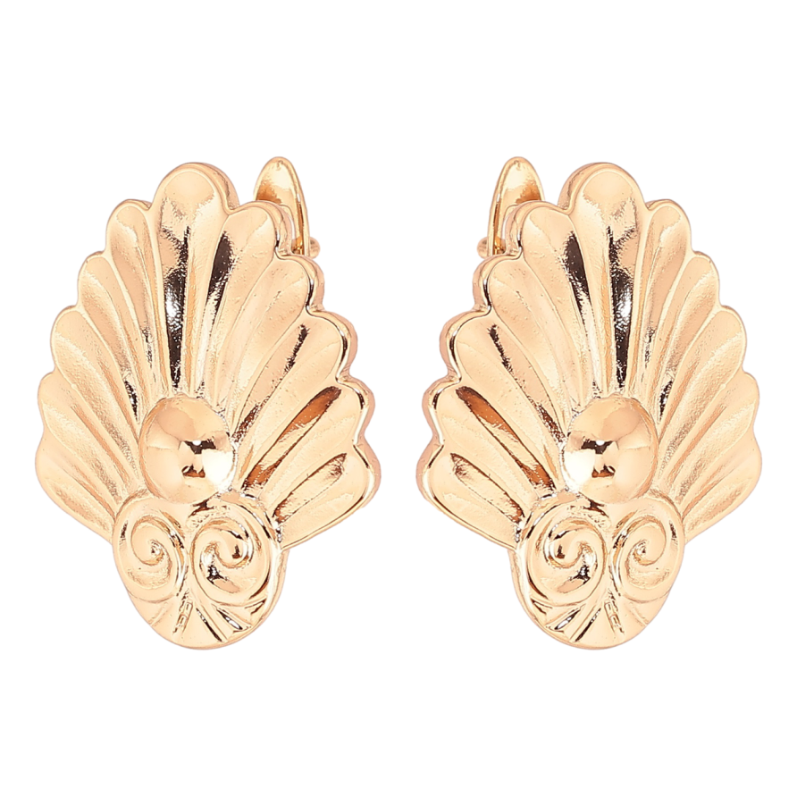 Серьги Xuping Позолота 18K английский замок Фантазийный узор фото №1