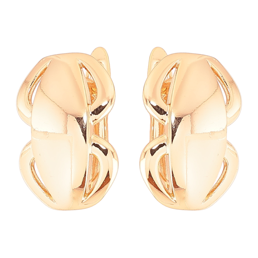 Сережки Xuping Позолота 18K англійський замок «Декоративний візерунок» фото №1 Сережки Xuping Позолота 18K англійський замок «Декоративний візерунок» фото №1