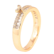 Кольцо Xuping Позолота 18K Дорожки циркония с бантом фото №2
