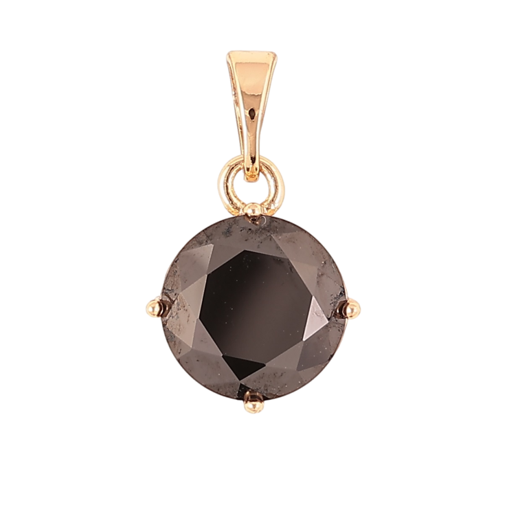 Кулон Xuping Позолота 18K Черный фианит, ø 10мм для цепочки до 5мм фото №17