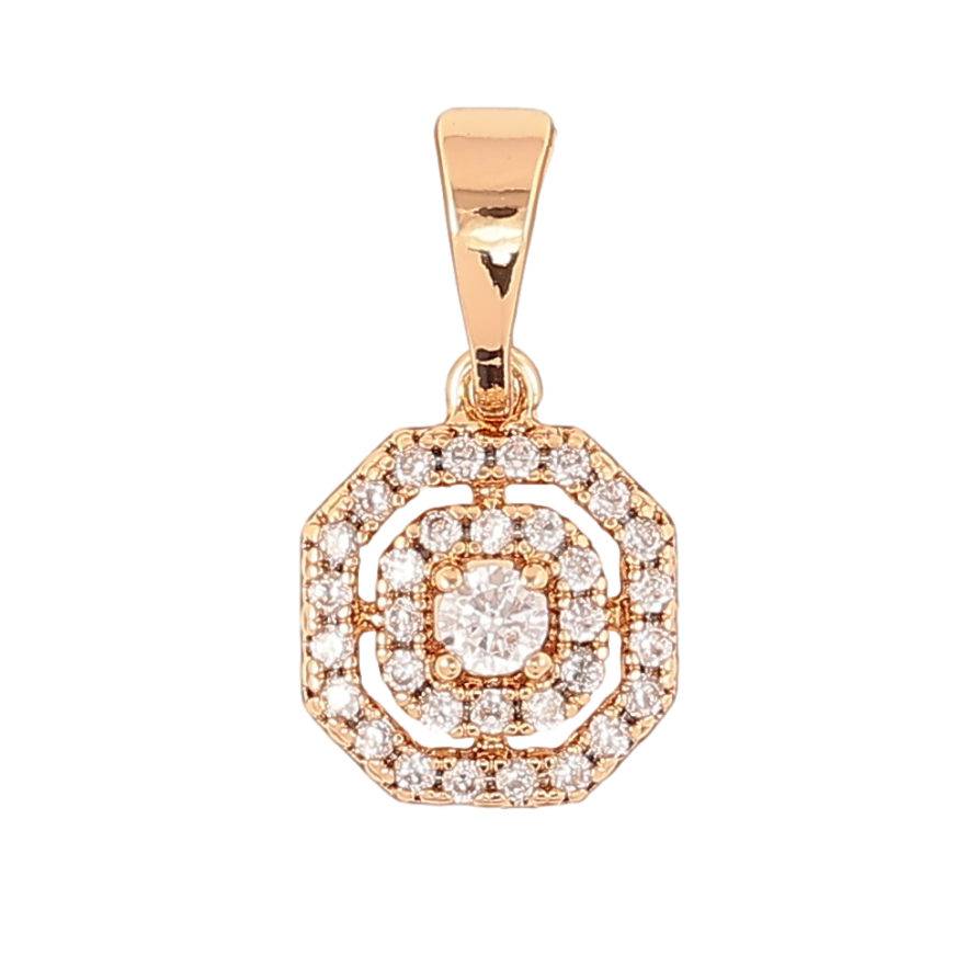 Кулон Xuping Позолота 18K Инкрустация цирконием для цепочки до 5мм фото №1