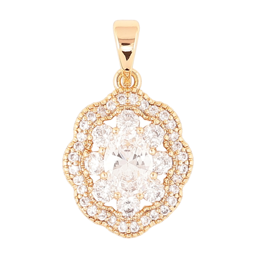 Кулон Xuping Позолота 18K Инкрустация цирконием для цепочки до 5мм фото №1