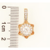 Кулон Xuping Позолота 18K Декоративный цветочек с цирконием для цепочки до 4мм фото №2
