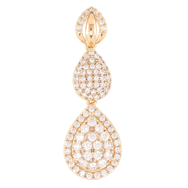 Кулон Xuping Позолота 18K Инкрустация цирконием для цепочки до 4мм фото №24