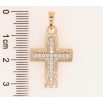 Кулон Xuping Позолота 18K Крест с цирконием для цепочки до 5мм фото №2