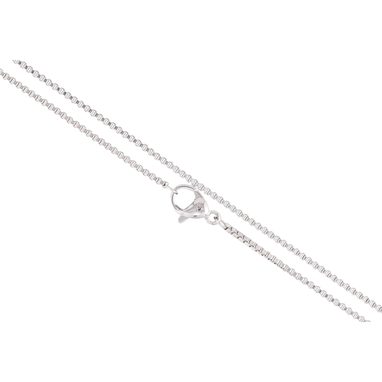 Цепочка Xuping ТТМ Stainless Steel цвет Родий Плетение Венецианское длина 45см х 1.5мм фото №1