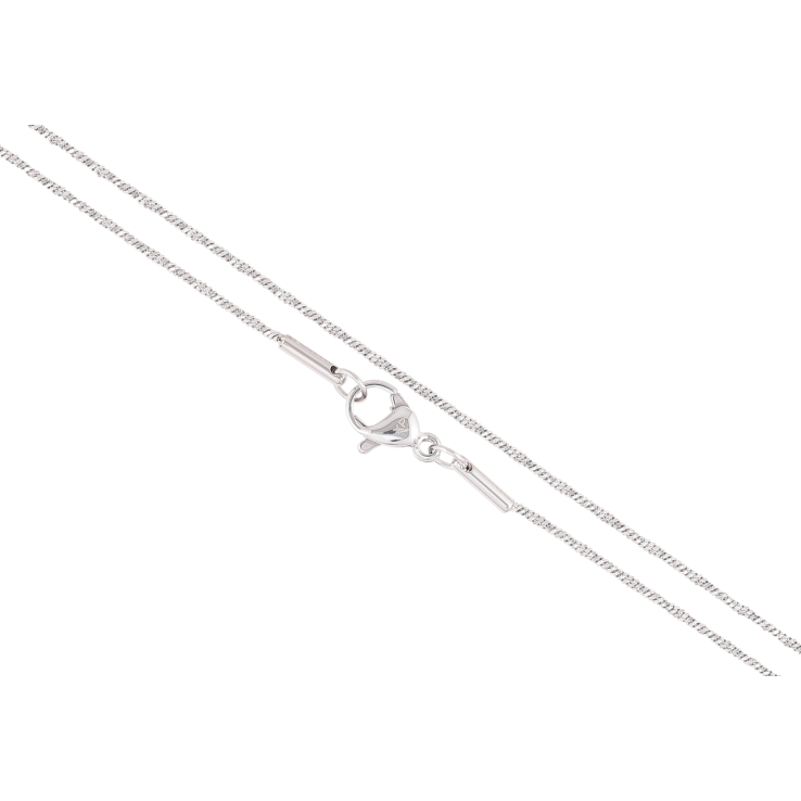 Цепочка Xuping ТТМ Stainless Steel цвет Родий Плетение Ювелирный шнур крученный длина 46см х 1мм фото №11