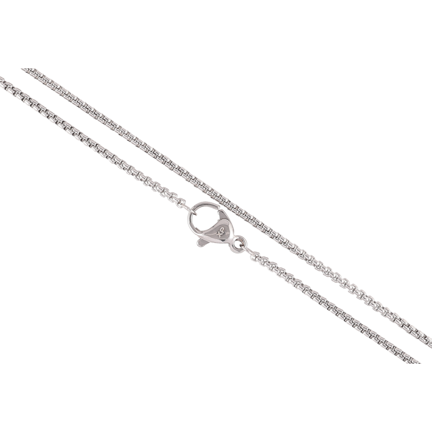 Цепочка Xuping ТТМ Stainless Steel цвет Родий Плетение Венецианское длина 60см х 1.5мм фото №1