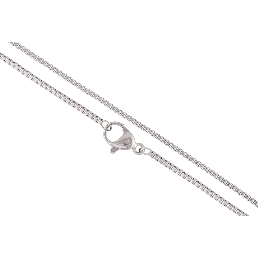 Цепочка Xuping ТТМ Stainless Steel цвет Родий Плетение Венецианское длина 60см х 1.5мм фото №1