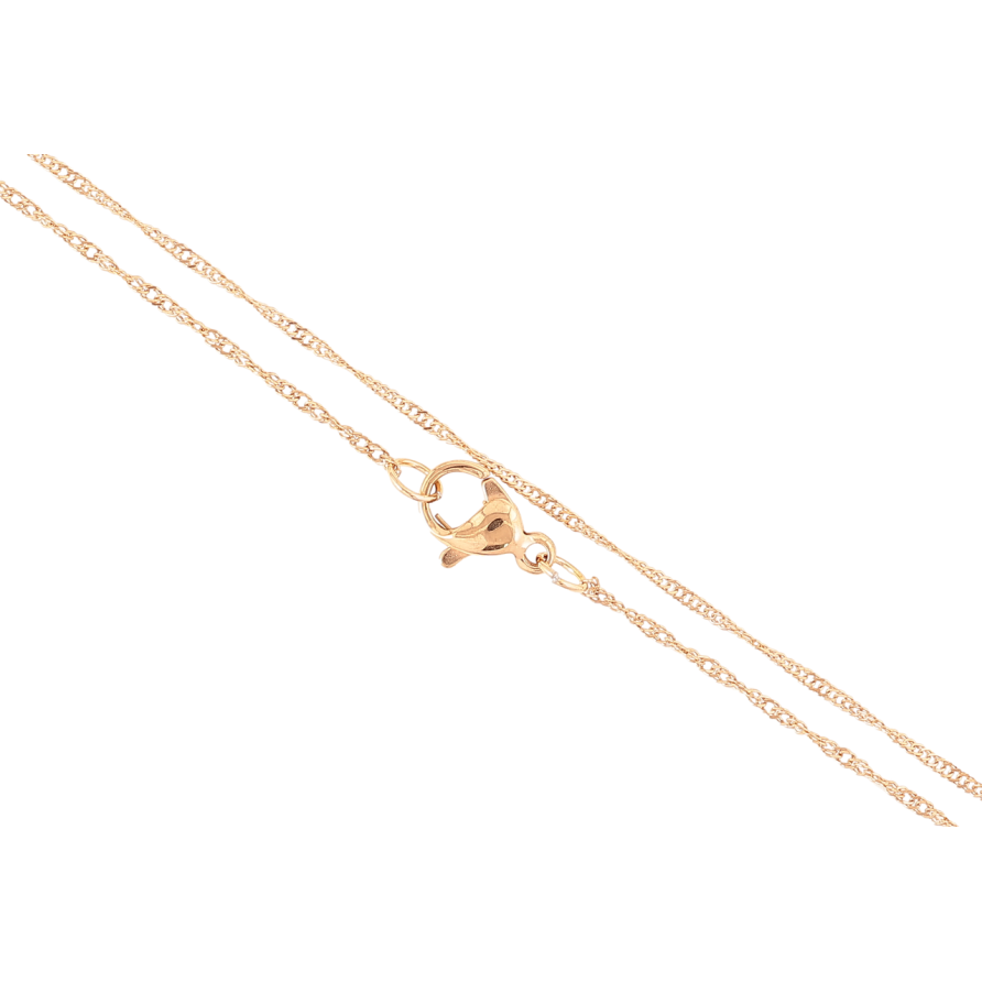 Цепочка Xuping ТТМ Stainless Steel цвет 18К Плетение Сингапур длина 46см х 1мм фото №1