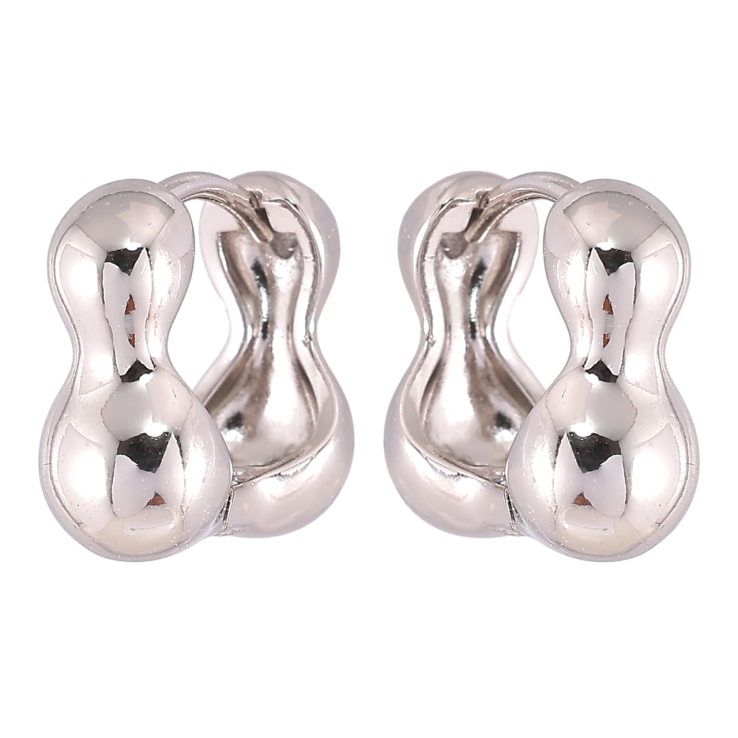 Серьги Xuping Родий колечки Фигурные фото №6