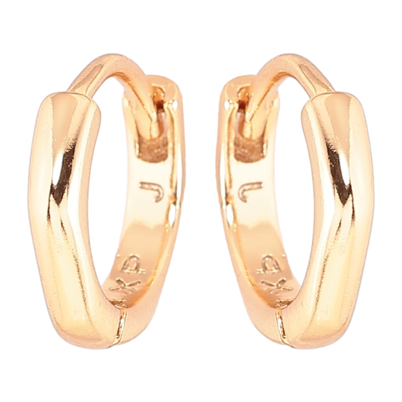 Сережки Xuping Позолота 18K колечка «Фігурні» фото №3
