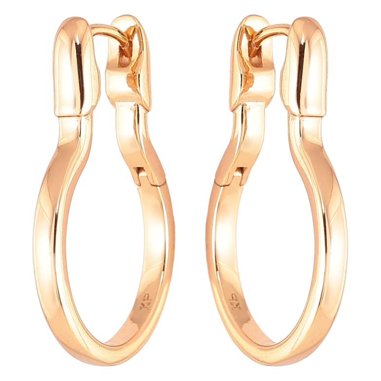 Сережки Xuping Позолота 18K колечка «Фігурні» фото №1