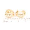 Серьги Xuping Позолота 18K колечки Декоративный узор фото №2