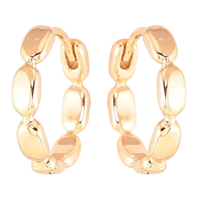 Сережки Xuping Позолота 18K колечка «Фігурний візерунок» фото №1